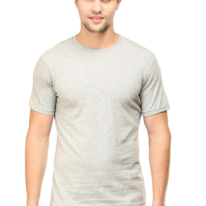 Plain white half sleeves T-shirt